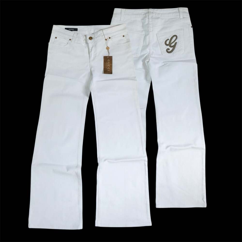 GUCCI Made in Italy White Denim